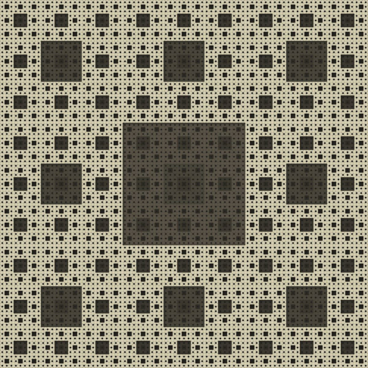 Fractal Square · carpet · printed work by Burak Kağan Yılmazer.
