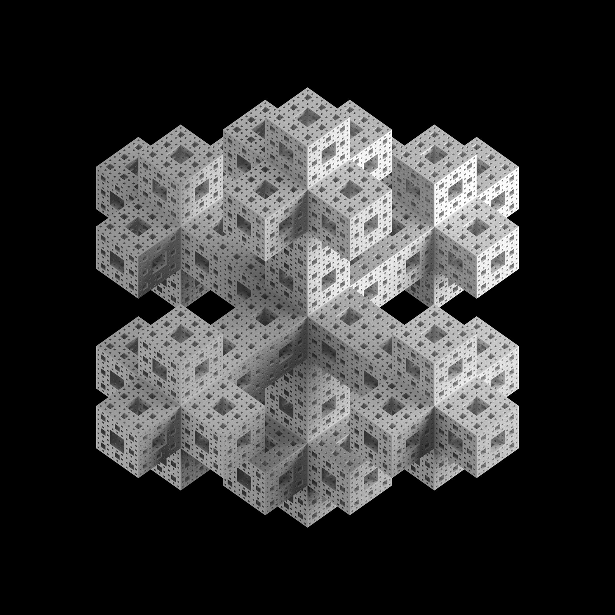 Menger Flake · printed work by Maris Nieuwenhuis.