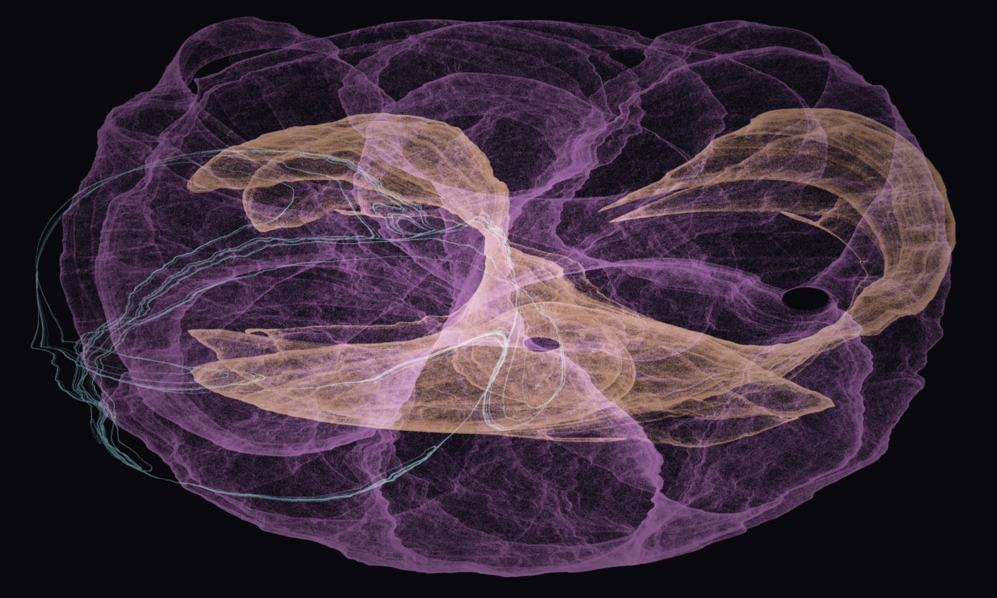 Orbit Sediment · trichrome · printed work by Burak Kağan Yılmazer.