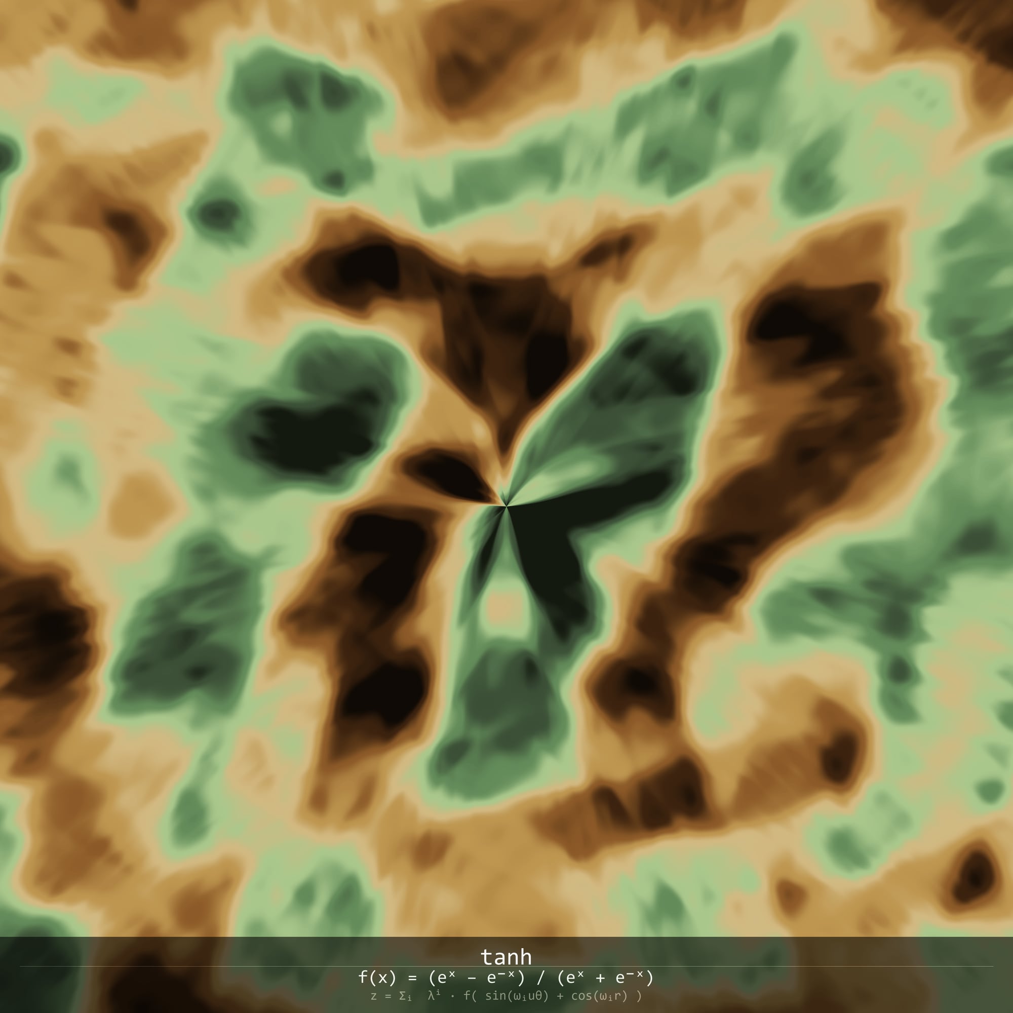 Tectonic Threshold · tanh · printed work by Burak Kağan Yılmazer.