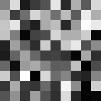 A 10x10 grid of random grayscale tiles showing brightness variation