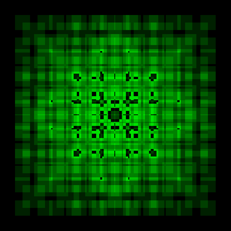 Fractal square at depth 4 — dense detail