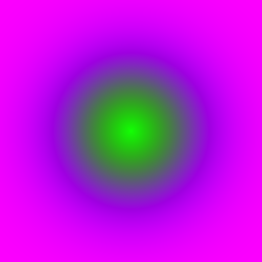 An artistic rendering showing the activation function applied to a colourful gradient image, producing a stylised look where the activation reshapes colour bands.
