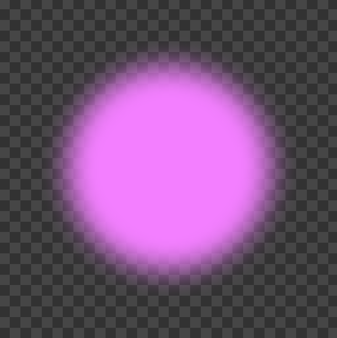A soft pink glowing orb on a black background